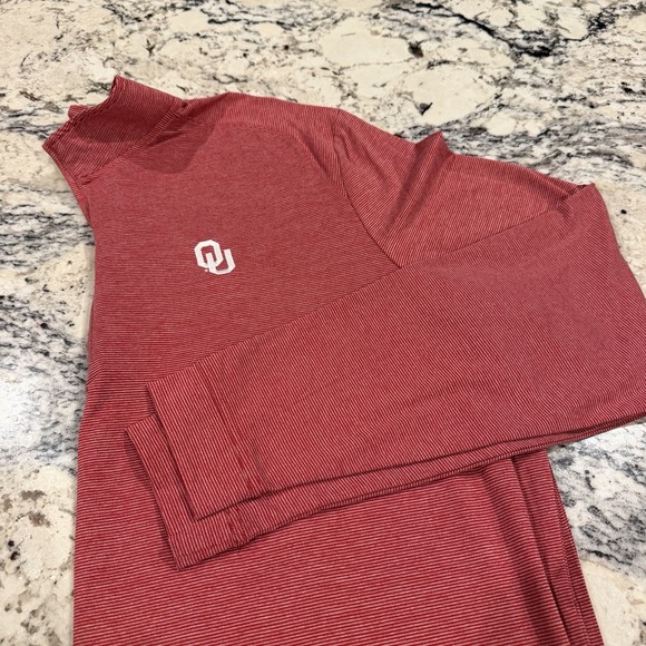 johnnie-O Other - JOHNNIE O Oklahoma Sooners Mens Crimson XL Quarter Zip Pullover Red Long Sleeve